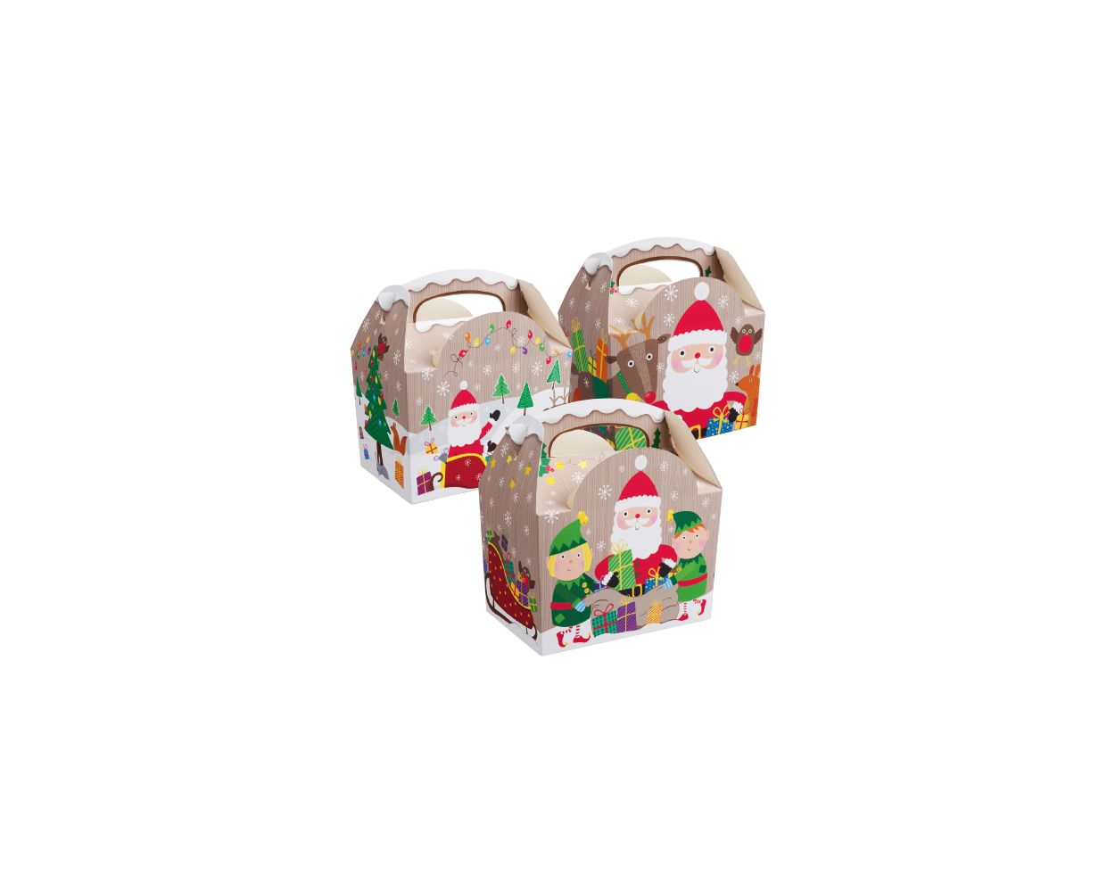 CHILDRENS MEAL BOX XMAS DESIGN 250 PER BOX